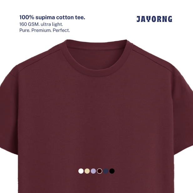 Supima Cotton Elite T-Shirt Maroon