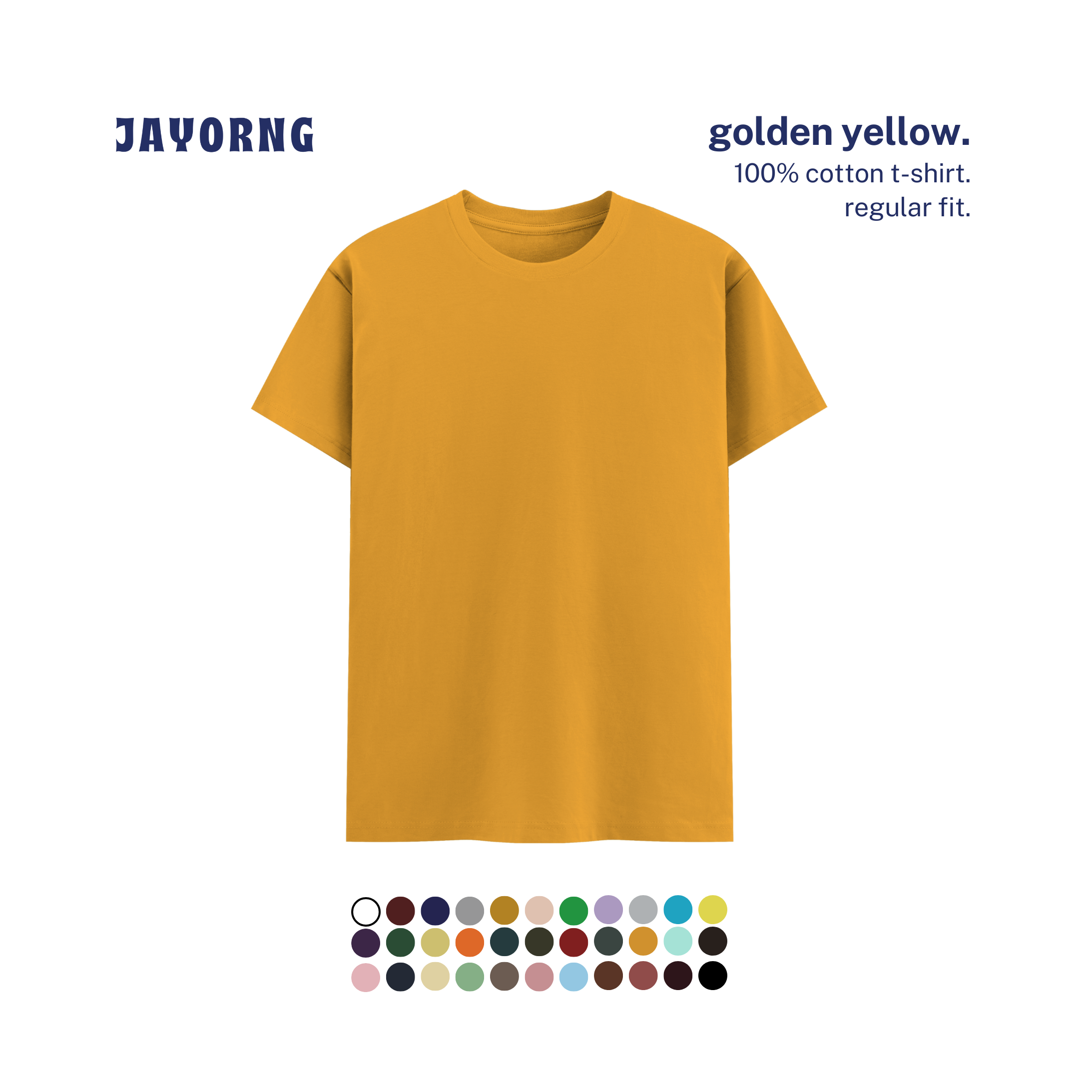 Unisex Basic T-Shirt Golden Yellow