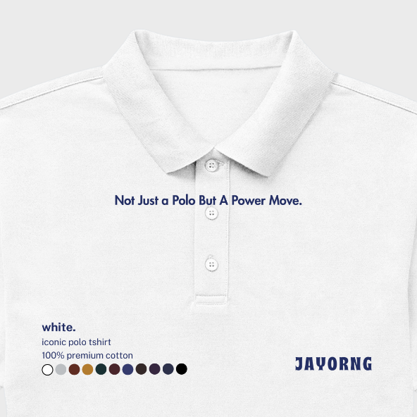 Iconic Mens Polo T-Shirt White