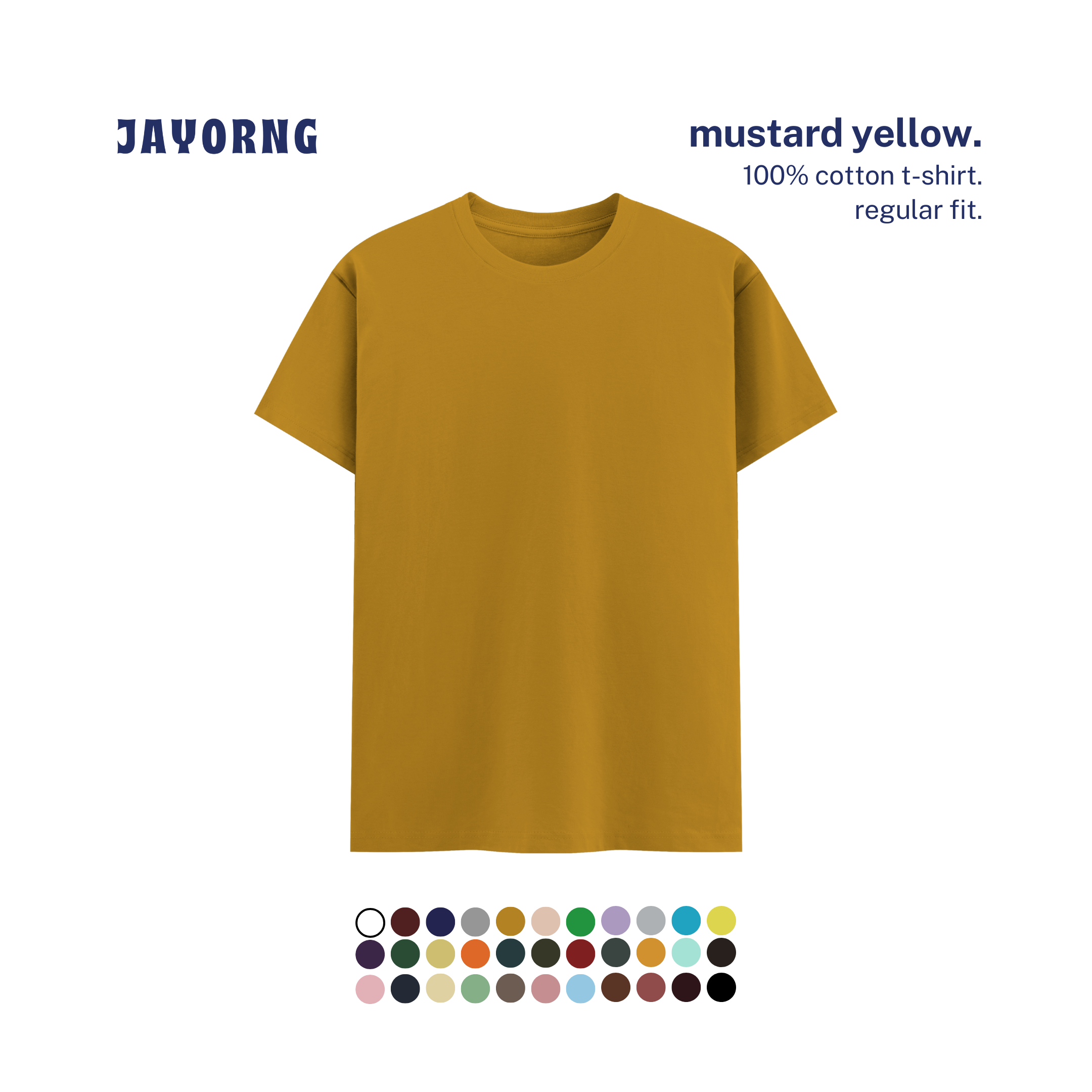 Unisex Basic T-Shirt Mustard Yellow