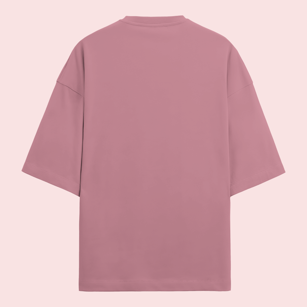 Unisex Oversized Terry Cotton T-Shirt Flamingo