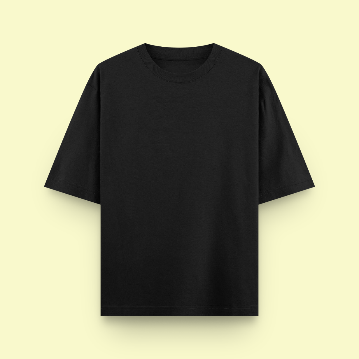 Unisex Oversized Cotton T-Shirt Black