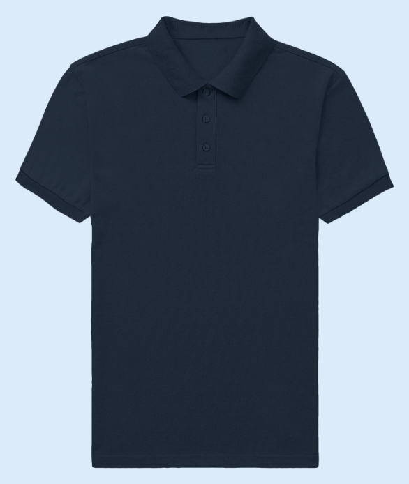 Iconic Mens Polo T-Shirt Navy Blue