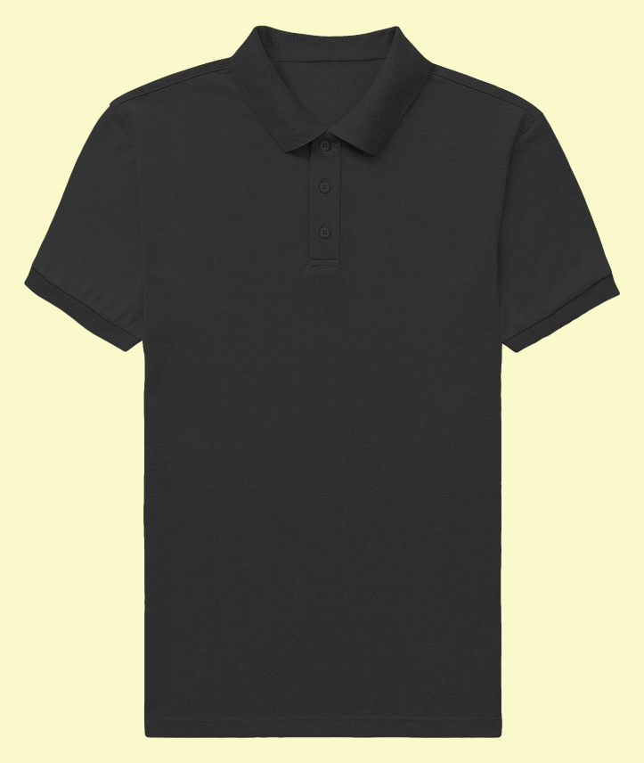 Iconic Mens Polo T-Shirt Black