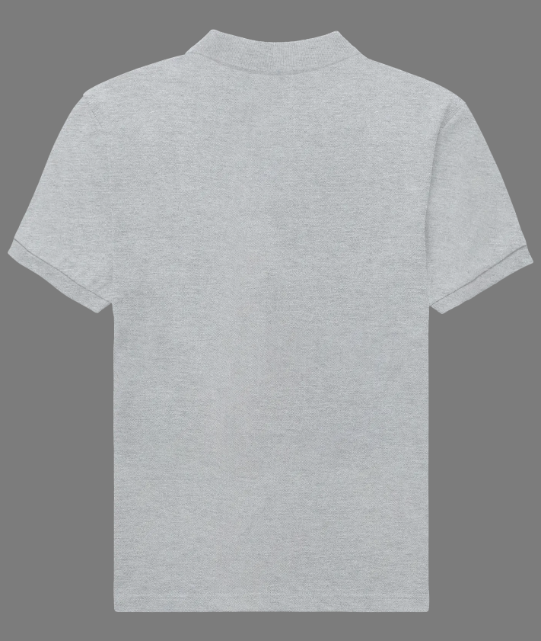 Iconic Mens Polo T-Shirt Grey Melange