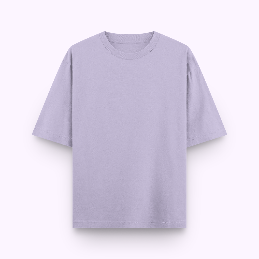 Unisex Oversized Cotton T-Shirt Lavender