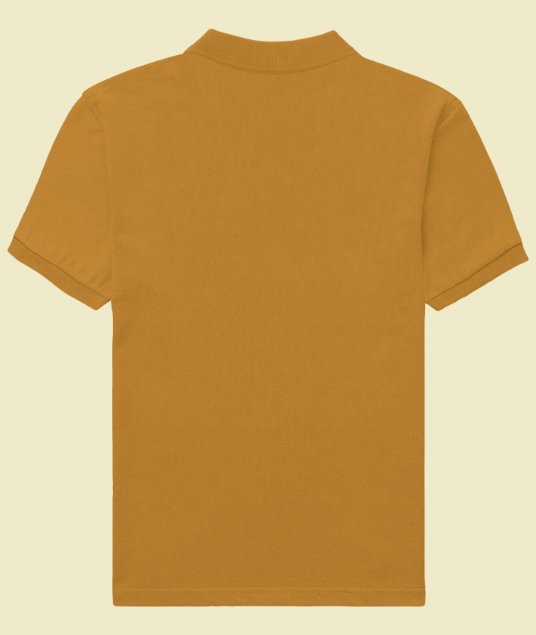 Iconic Mens Polo T-Shirt Mustard Yellow