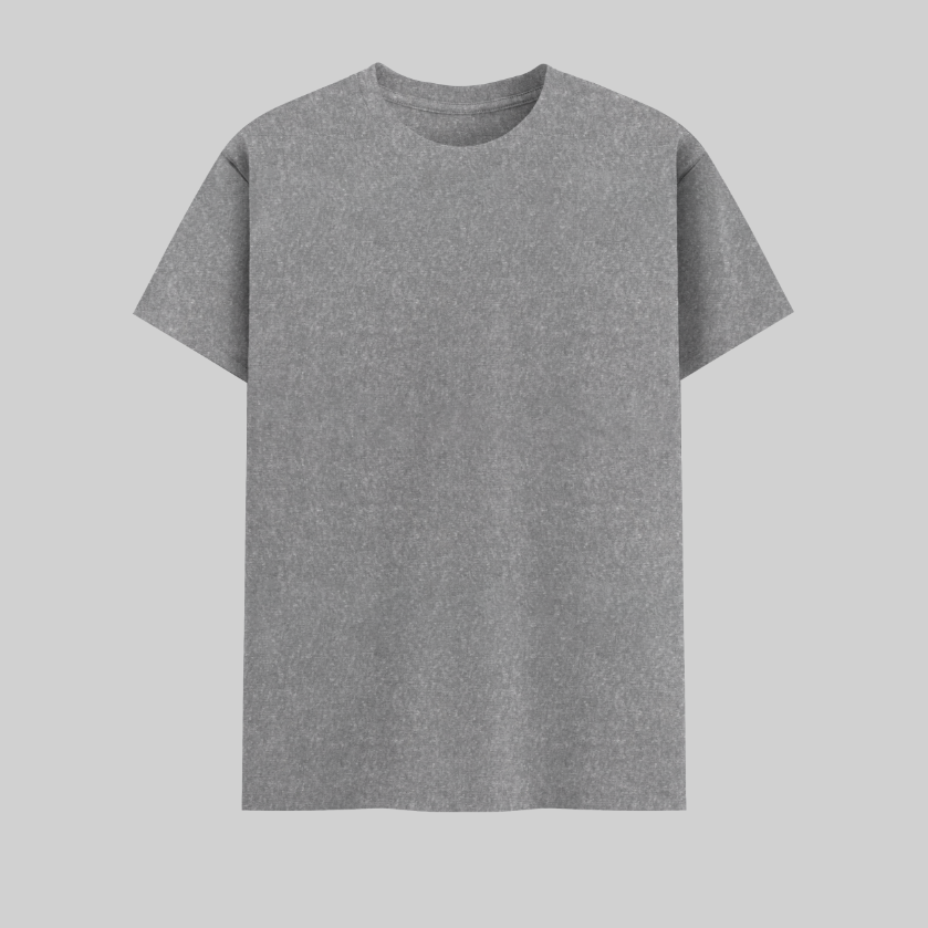 Unisex Basic T-Shirt Charcoal Melange
