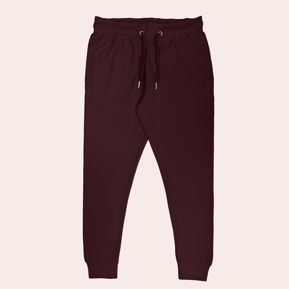 Unisex Cotton Joggers Maroon