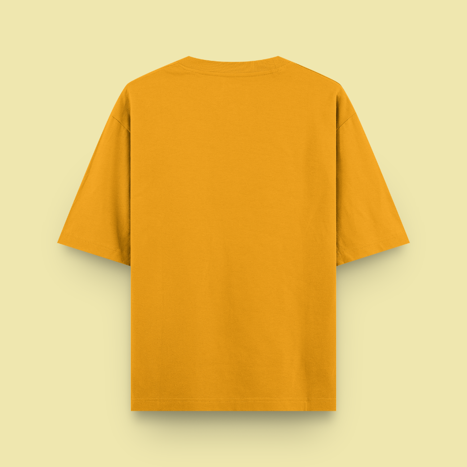 Unisex Oversized Cotton T-Shirt Golden Yellow