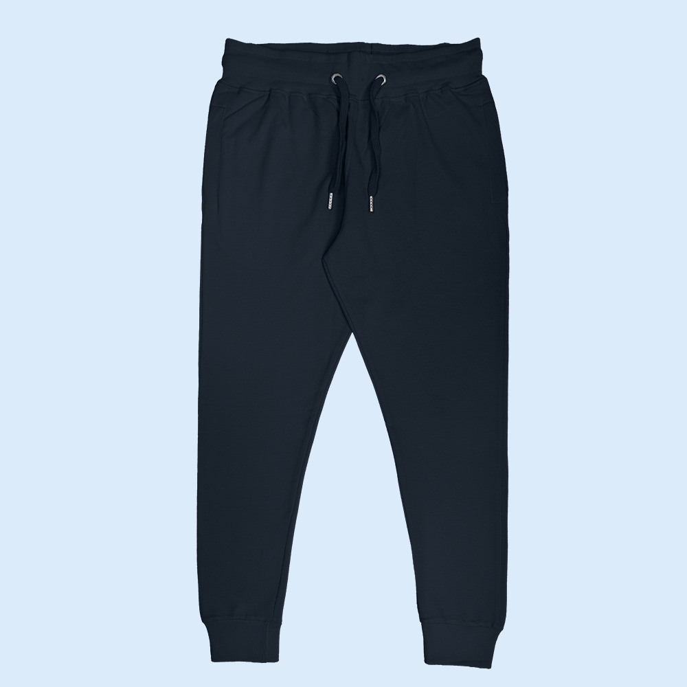 Unisex Cotton Joggers Navy Blue