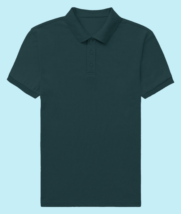 Iconic Mens Polo T-Shirt Petrol Blue