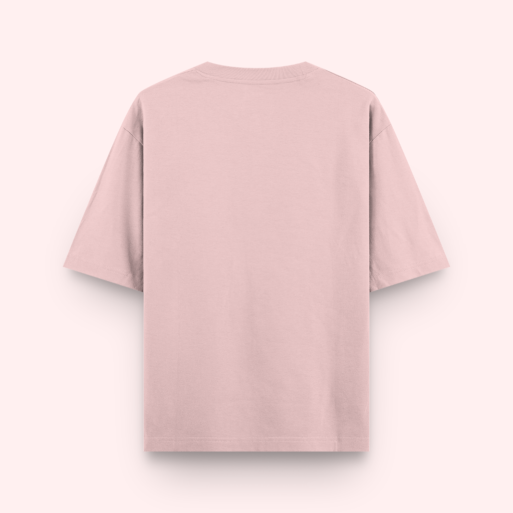 Unisex Oversized Cotton T-Shirt Light Pink