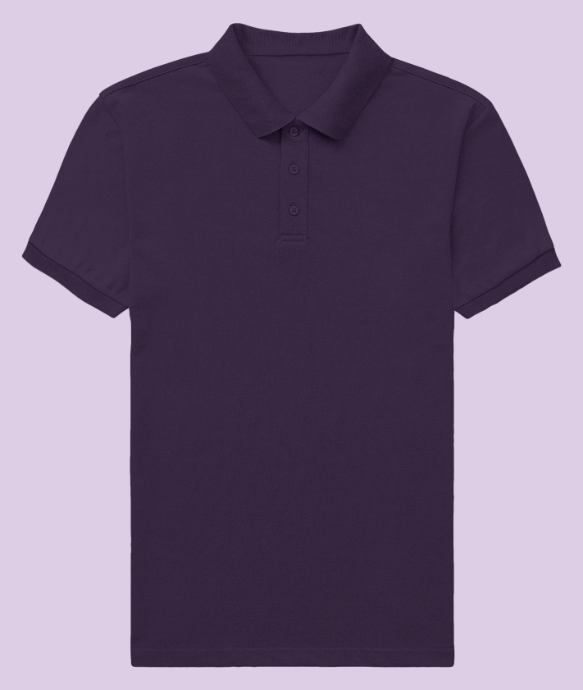 Iconic Mens Polo T-Shirt Purple
