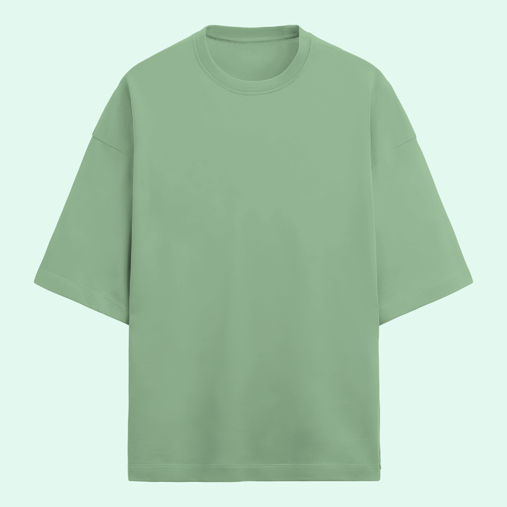 Unisex Oversized Terry Cotton T-Shirt Jade