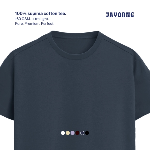 Supima Cotton Elite T-Shirt Navy Blue