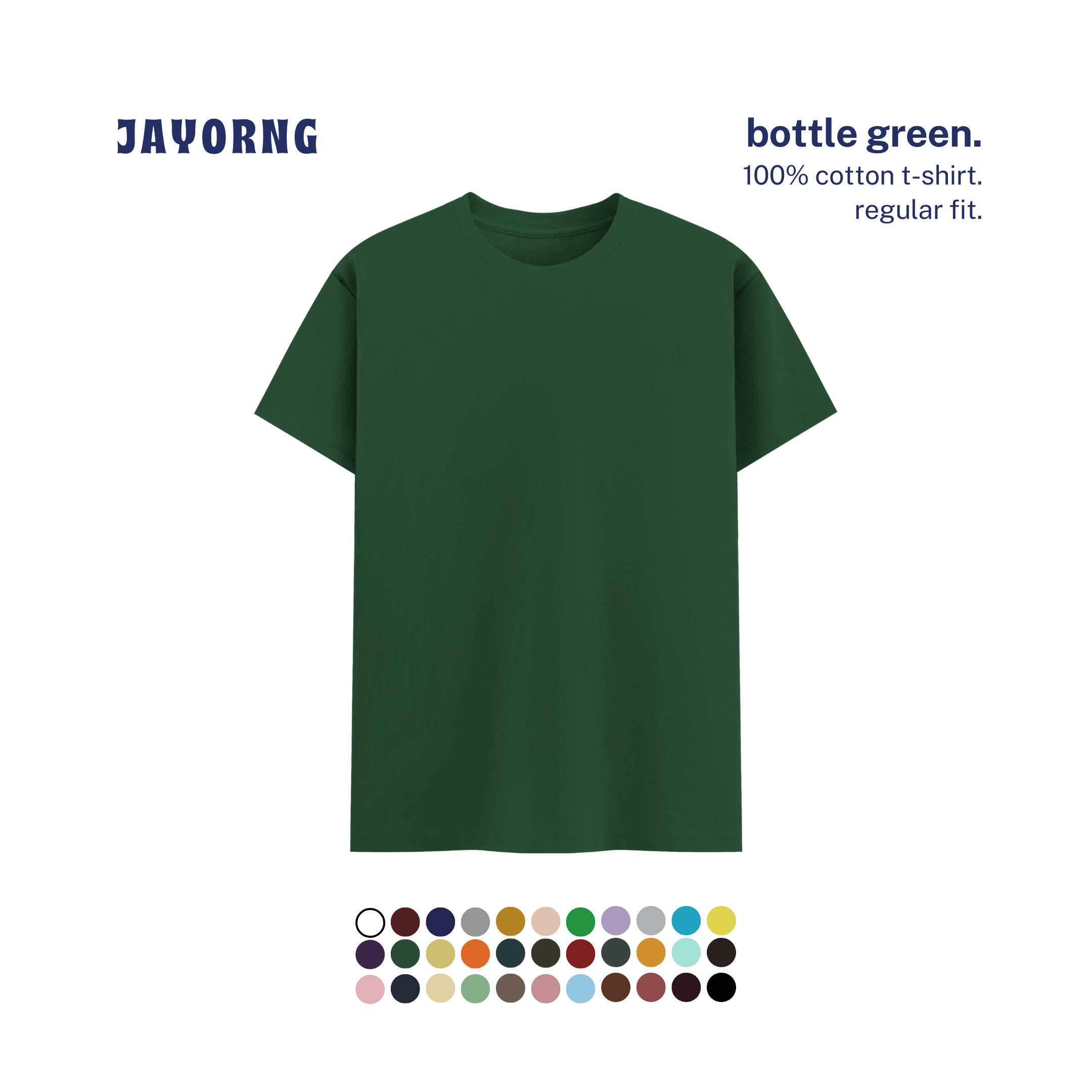 Unisex Basic T-Shirt Bottle Green