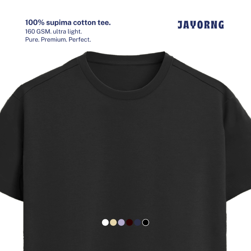Supima Cotton Elite T-Shirt Black