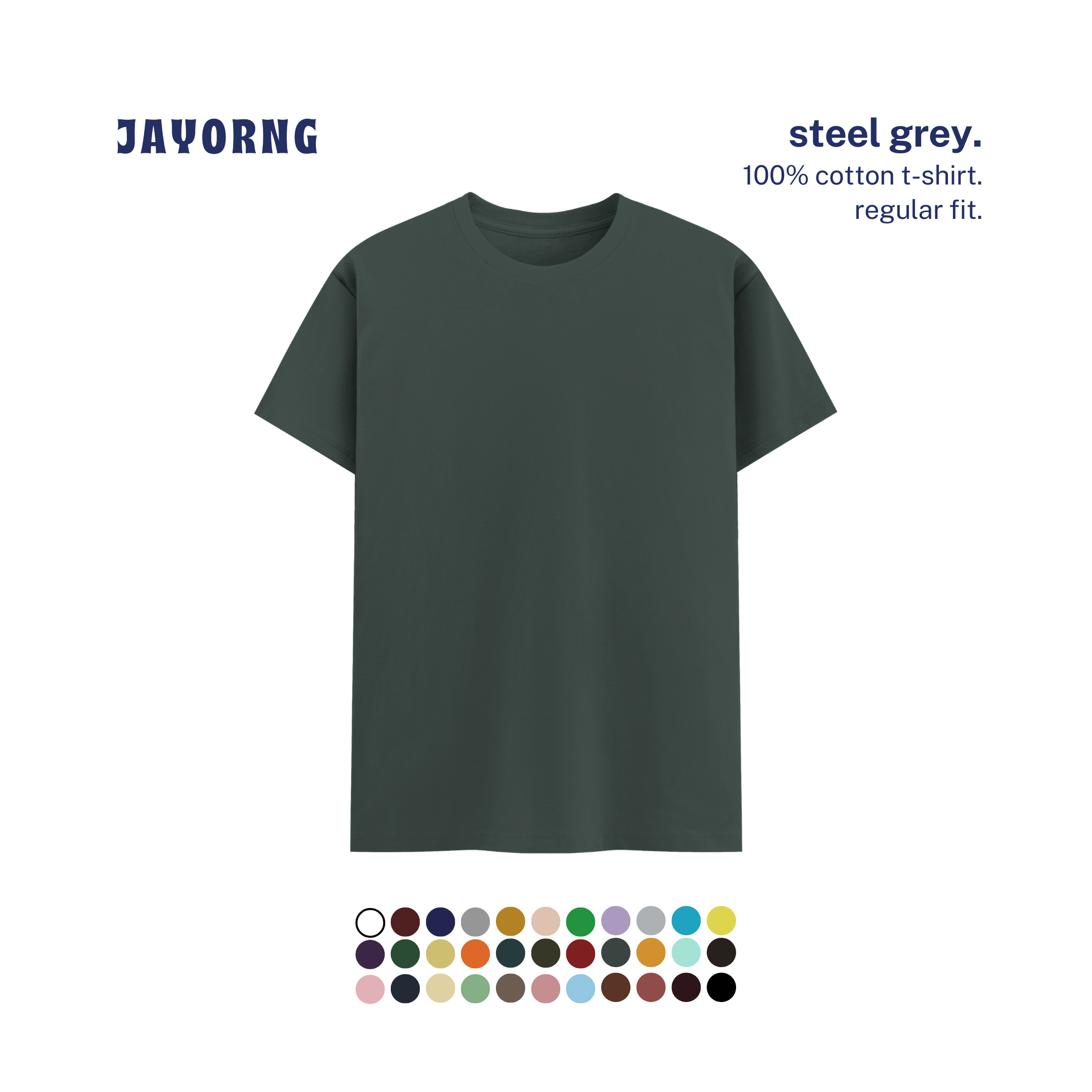 Unisex Basic T-Shirt Steel Gray