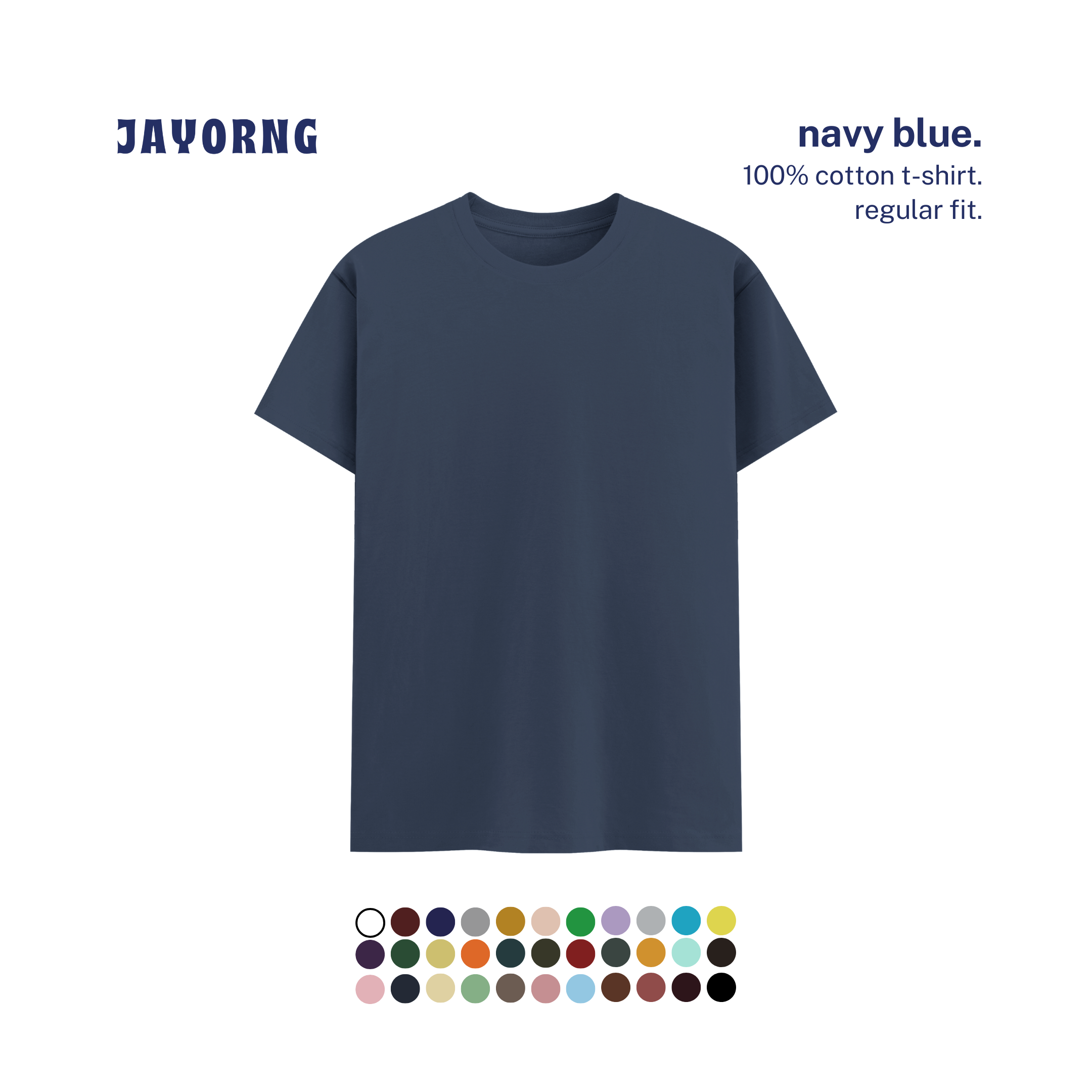 Unisex Basic T-Shirt Navy Blue