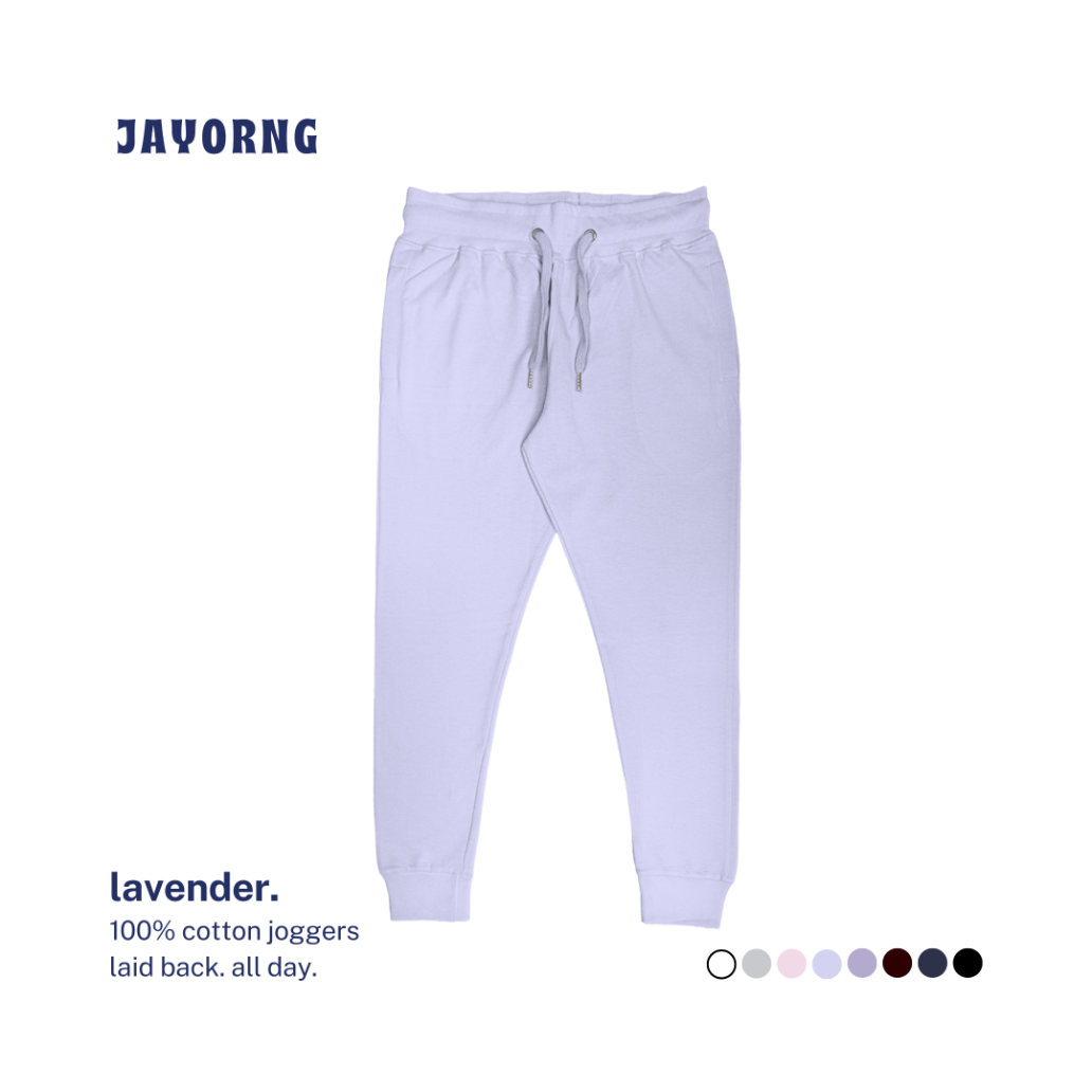 Unisex Cotton Joggers Lavender