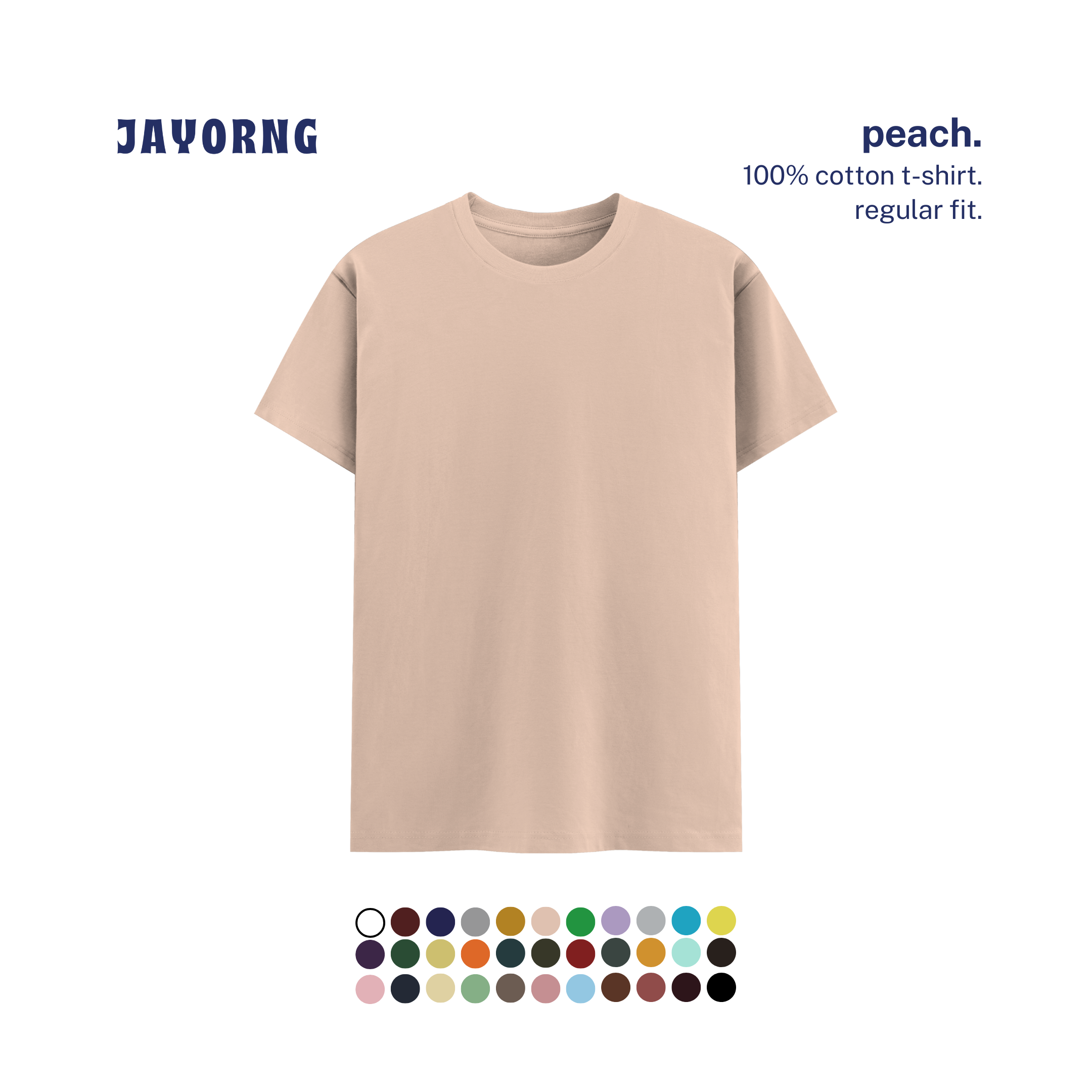 Unisex Basic T-Shirt Peach