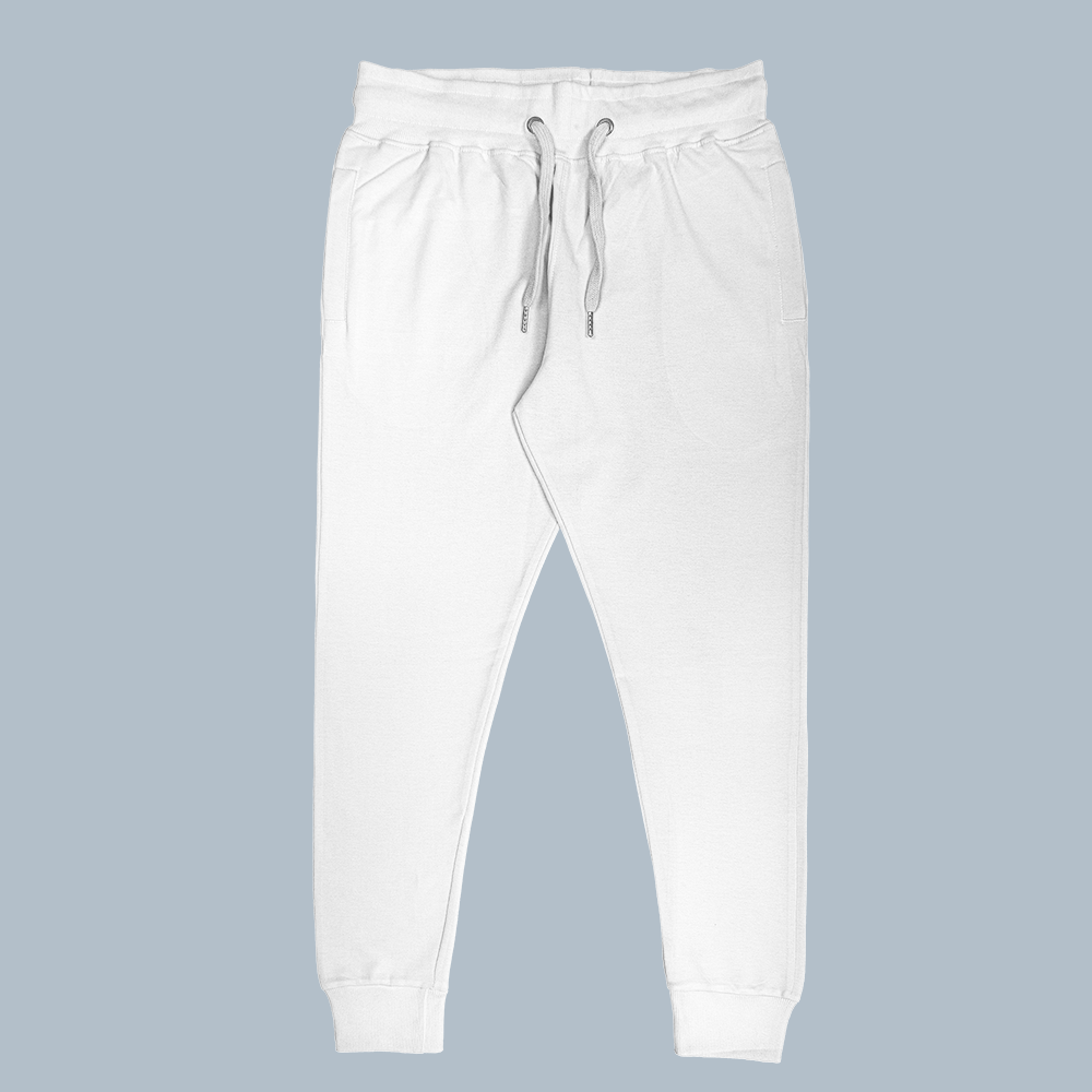 Unisex Cotton Joggers White