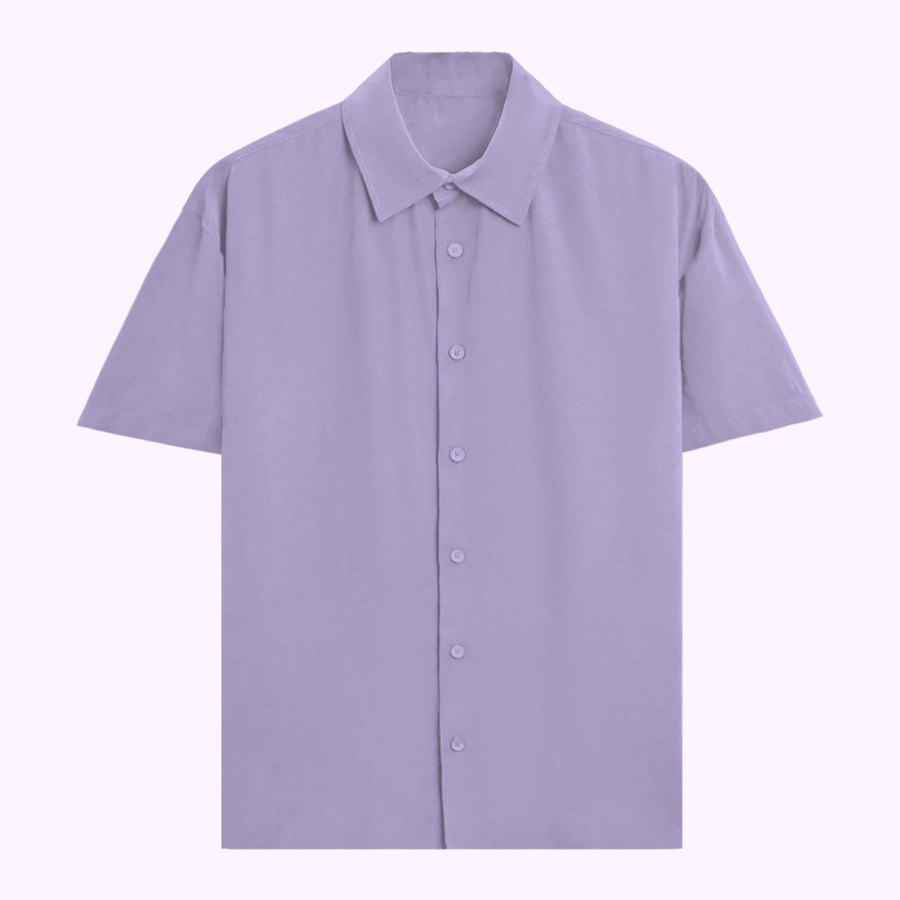 Unisex Oversized Cotton Shirt Lavender