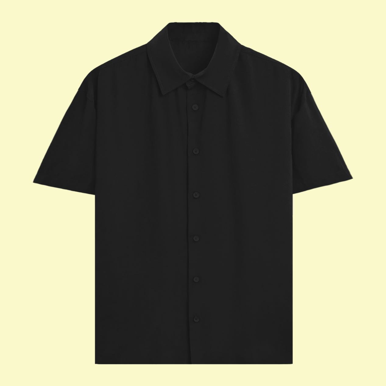 Unisex Oversized Cotton Shirt Black