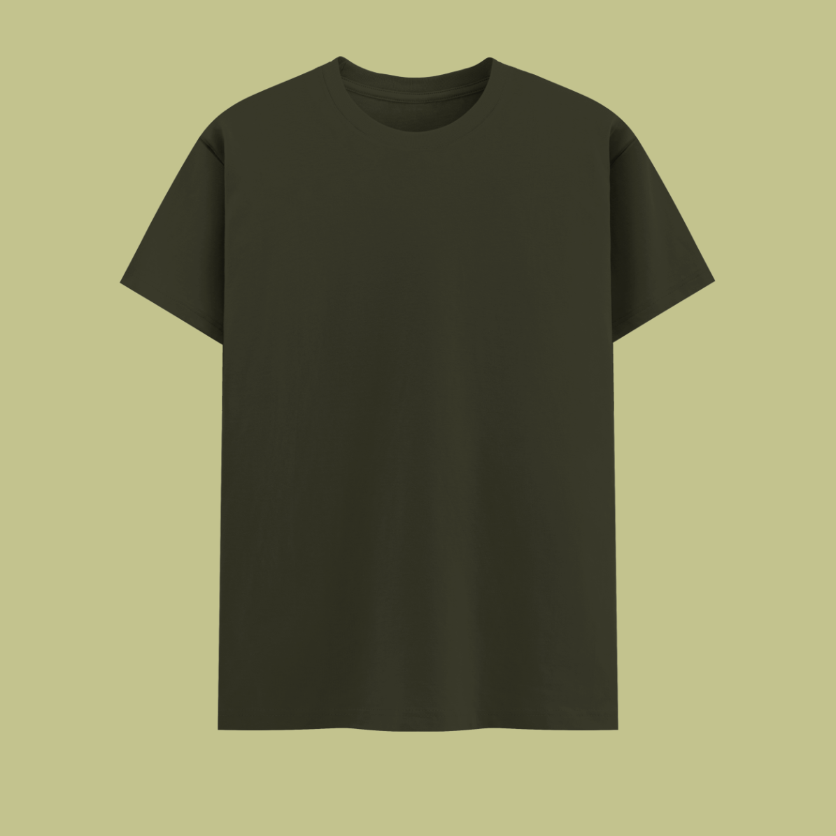 Unisex Basic T-Shirt Olive Green