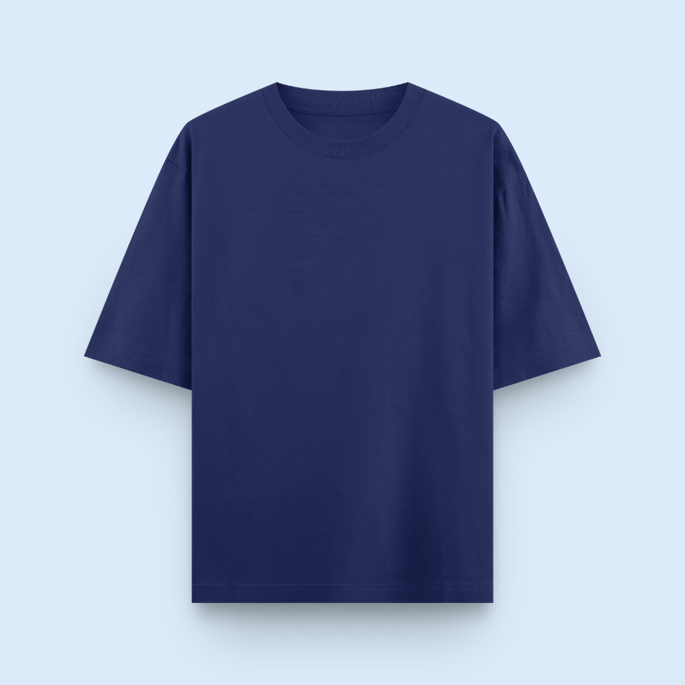 Unisex Oversized Cotton T-Shirt Royal Blue