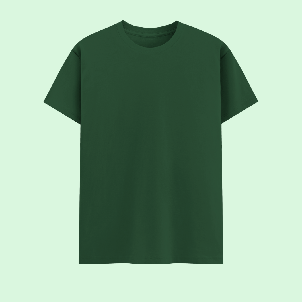 Unisex Basic T-Shirt Bottle Green
