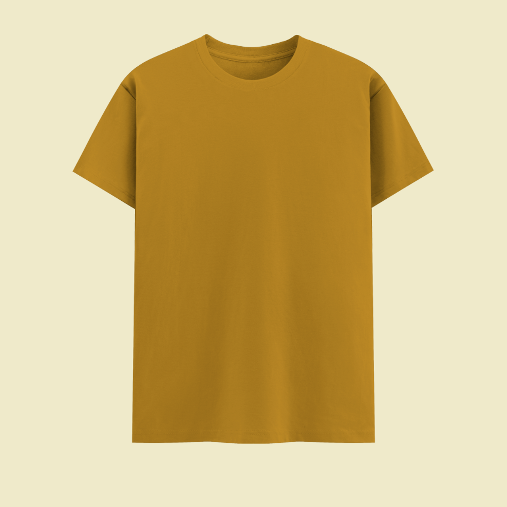 Unisex Basic T-Shirt Mustard Yellow