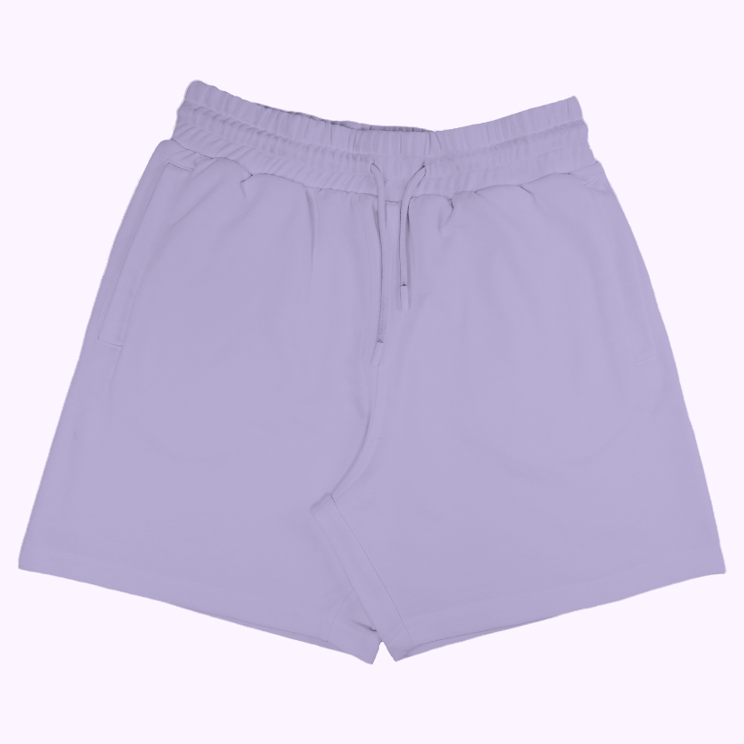 Royale Terry Cotton Shorts Lavender