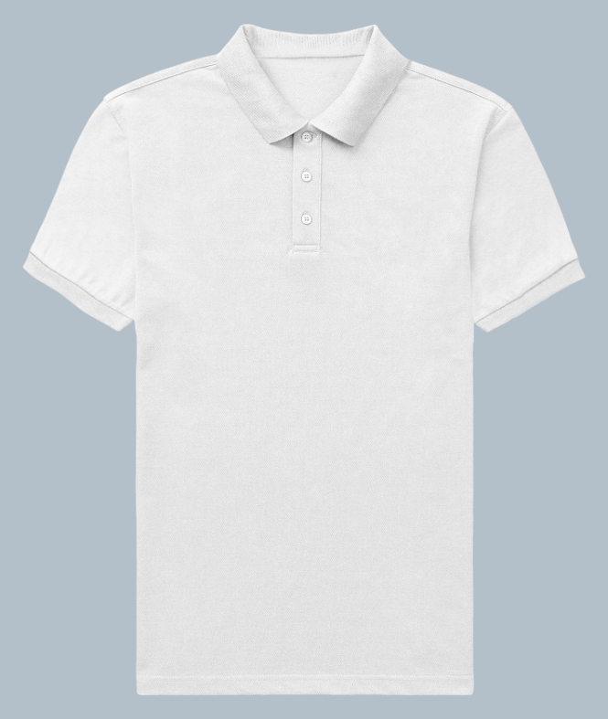 Iconic Mens Polo T-Shirt White
