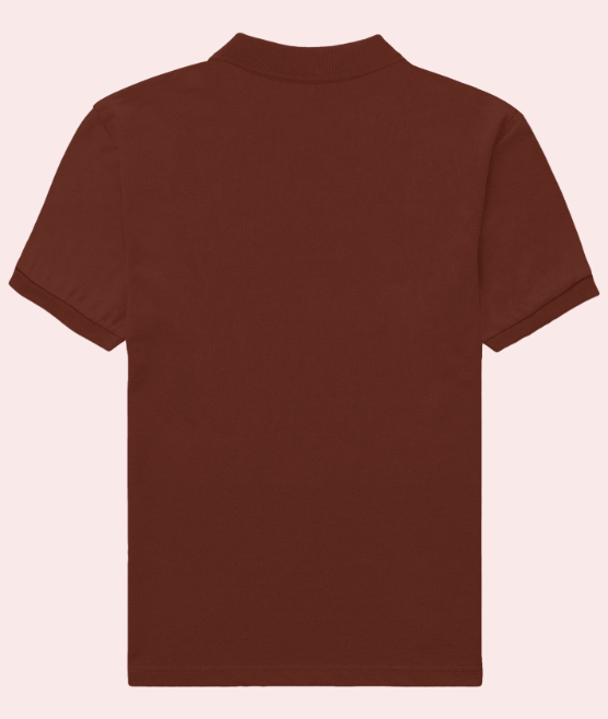 Iconic Mens Polo T-Shirt Brick Red