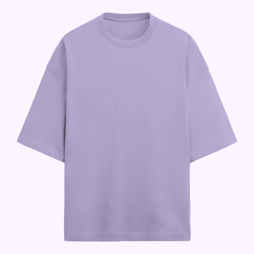 Unisex Oversized Terry Cotton T-Shirt Lavender