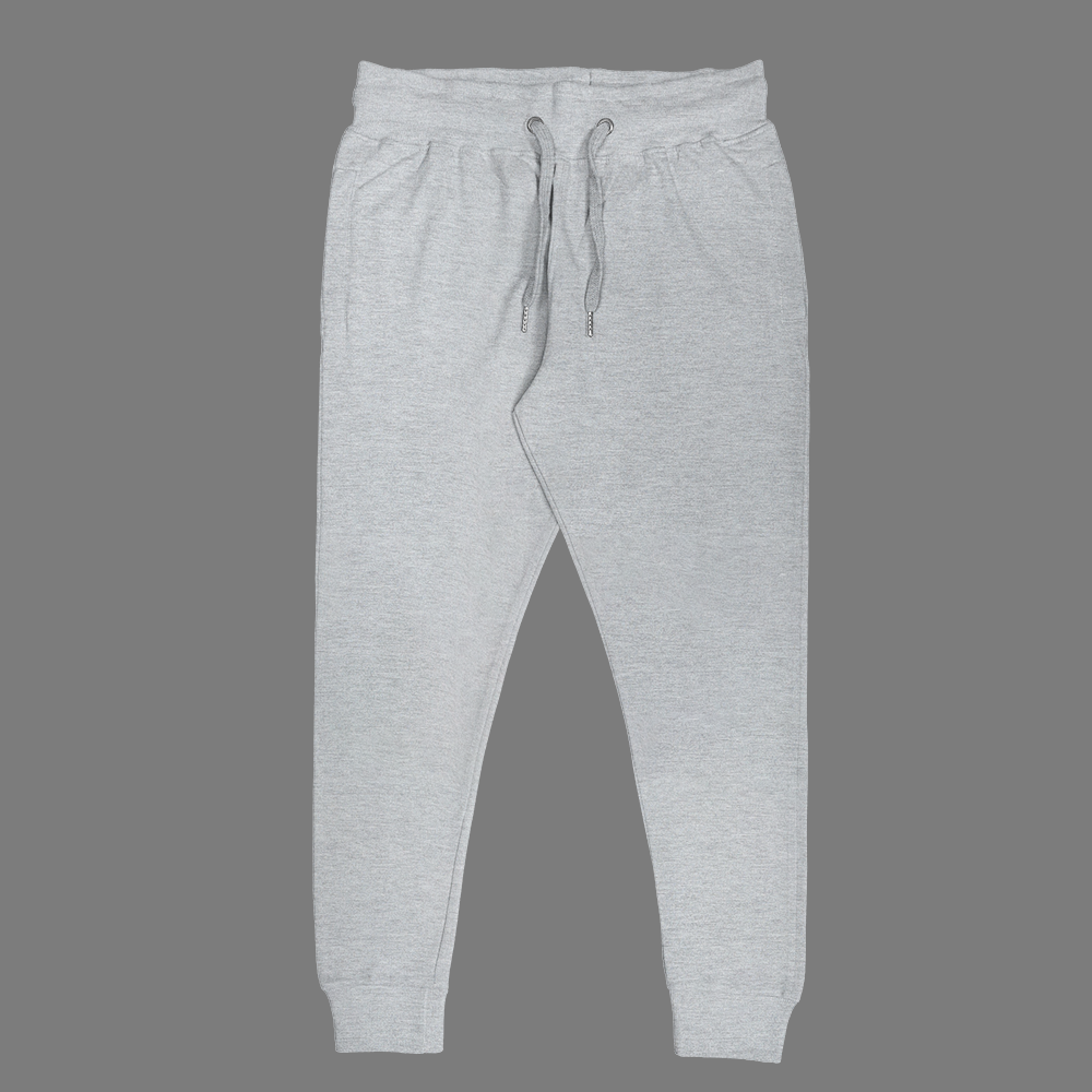 Unisex Cotton Joggers Grey Melange