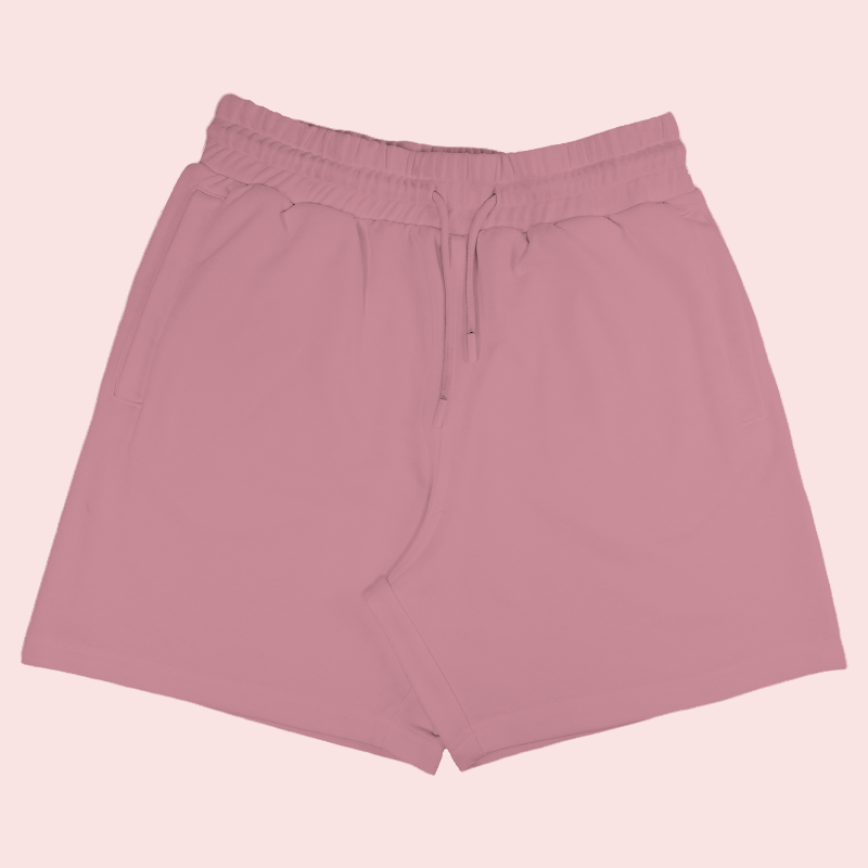 Royale Terry Cotton Shorts Flamingo
